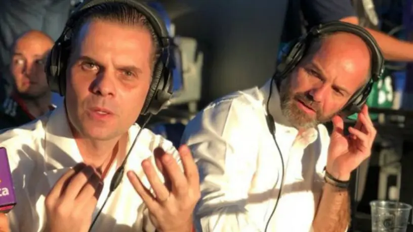 VIDEO: Christian Martinoli festejó cumpleaños de Luis García desde caravana de carros
