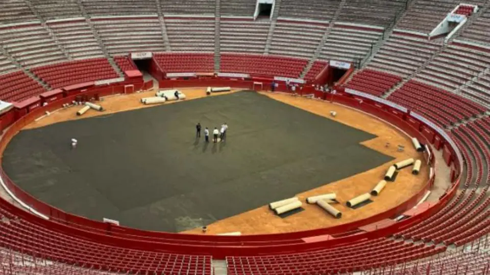 Plaza México se 'transforma' y está casi lista para el juego de Federer