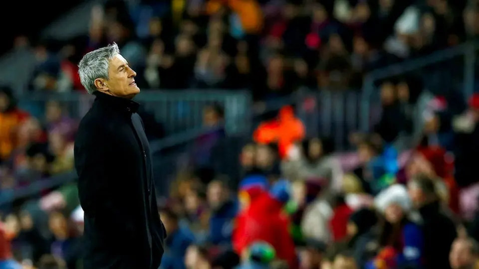 Quique Setién: 'Estoy bastante contento con lo que han hecho los jugadores'
