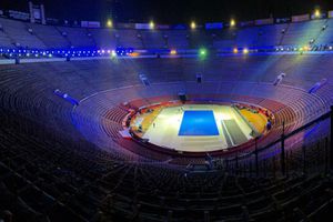 ¿Cómo fue la transformación de la Plaza México en cancha de tenis?