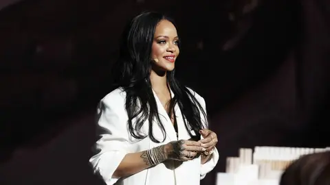 Rihanna visitó a la Juventus en la Champions League