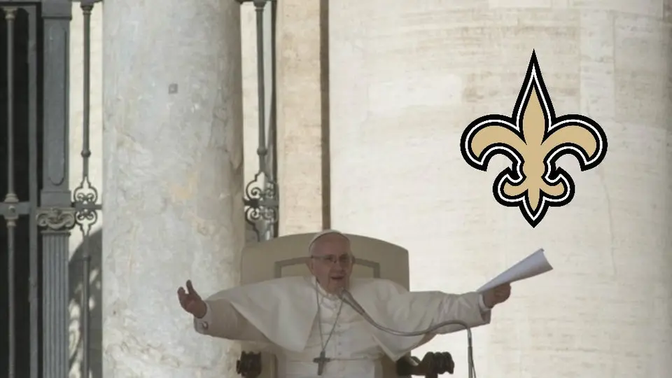 Papa Francisco agradeció por error a los New Orleans Saints