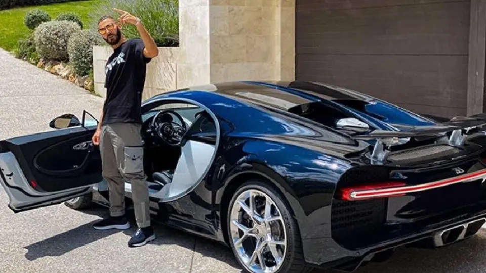 Real Madrid: Benzema presumió su exclusivo Bugatti Chiron en redes sociales