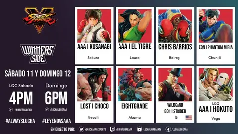 Triple A: listos los ocho finalistas del torneo de leyendas e-sports