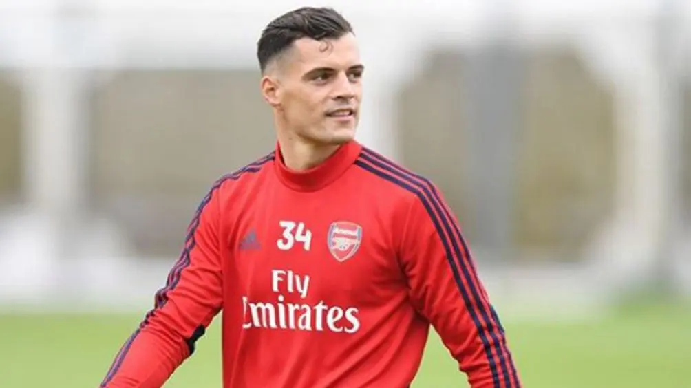 Granit Xhaka en un entrenamiento del Arsenal | INSTAGRAM @GRANITXHAKA