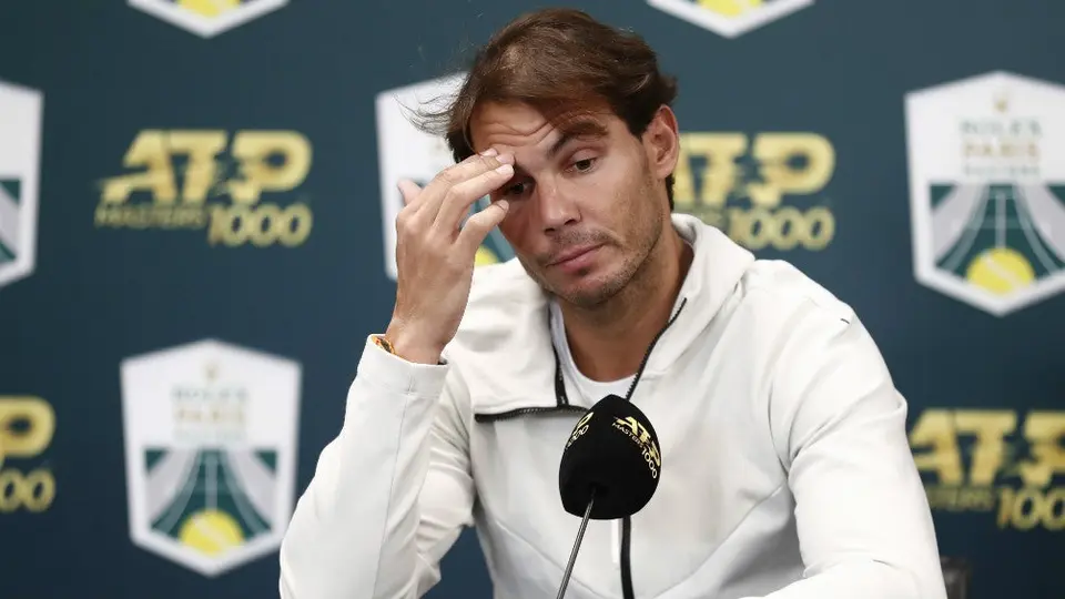 Rafael Nadal se retiró del Masters de París por lesión