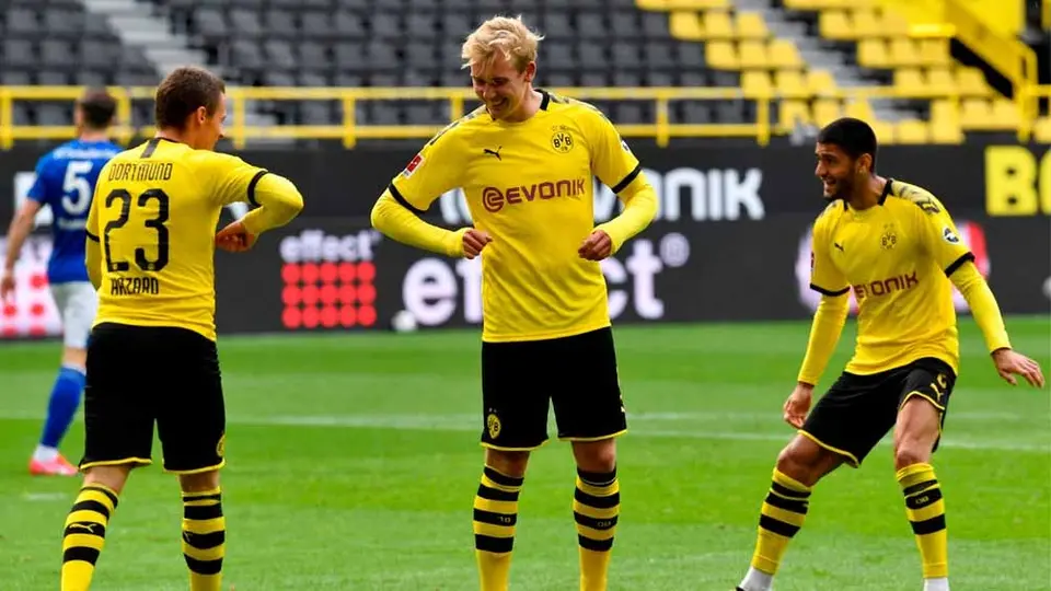 ¿Cómo celebraron los goles en la Bundesliga tras parón por Covid-19?