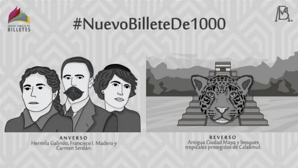 Así será el nuevo billete de mil pesos en México