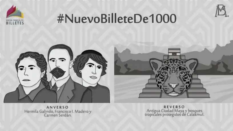 Así será el nuevo billete de mil pesos en México