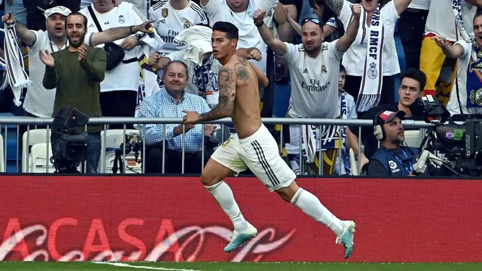 James Rodríguez volvió a marcar con Real Madrid 882 días después