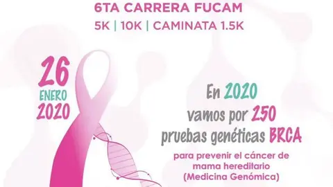 FUCAM realizará la sexta carrera contra el cáncer de mama