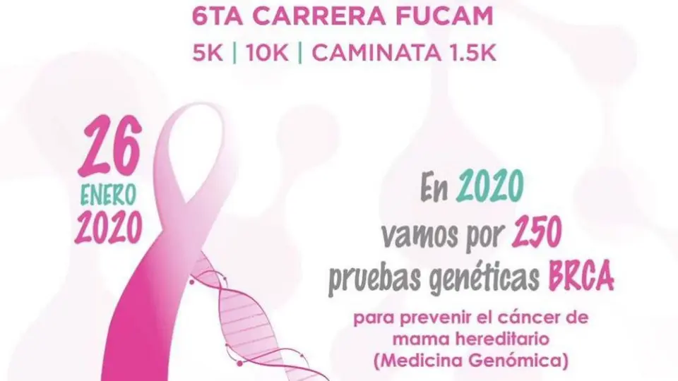 FUCAM realizará la sexta carrera contra el cáncer de mama