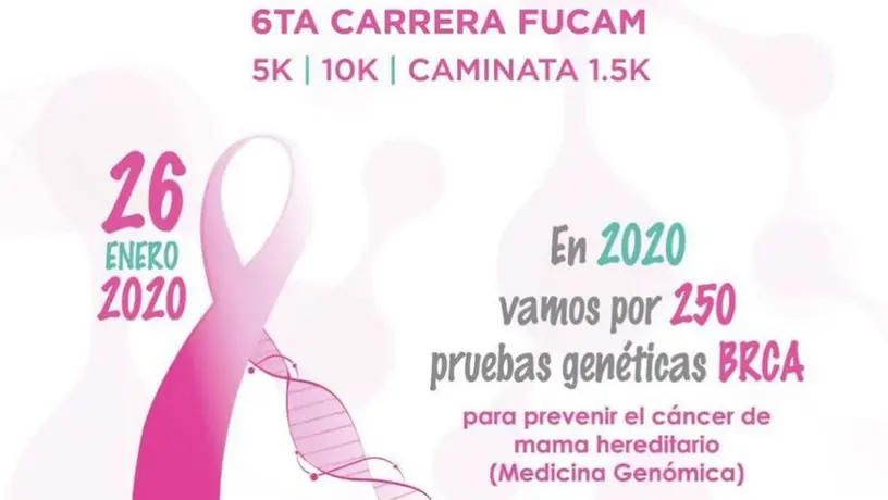 FUCAM realizará la sexta carrera contra el cáncer de mama