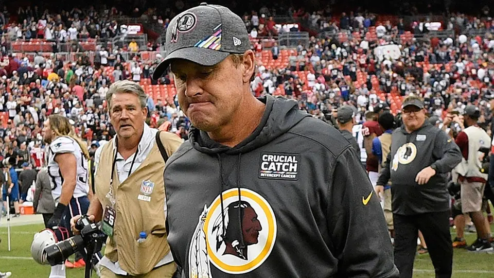 Jay Gruden, despedido como coach de los Washington Redskins