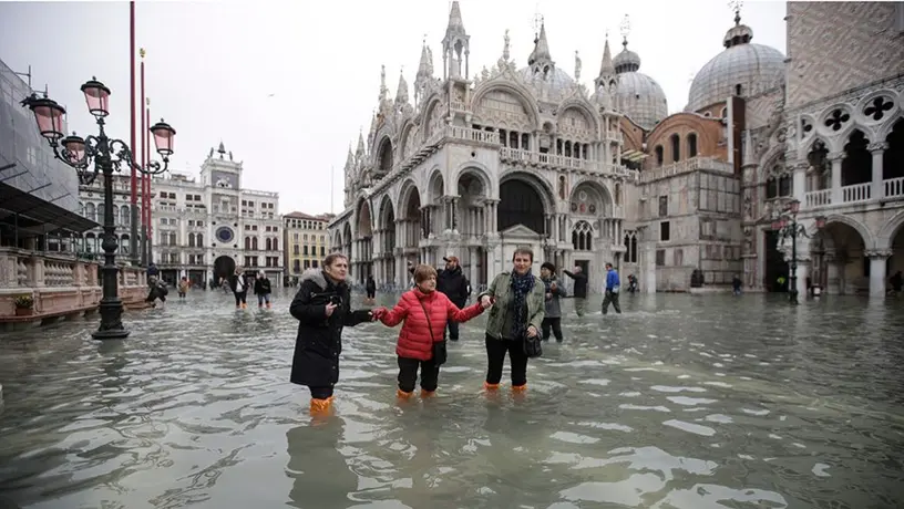 Venecia sufrió la segunda peor inundación en su historia