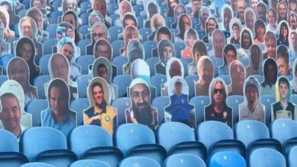 Bin Laden apareció como 'aficionado' del Leeds United en las gradas