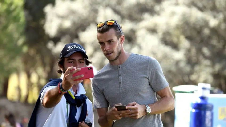 Gareth Bale, un aficionado más en el Abierto de golf de España 