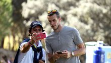 Gareth Bale, un aficionado más en el Abierto de golf de España 
