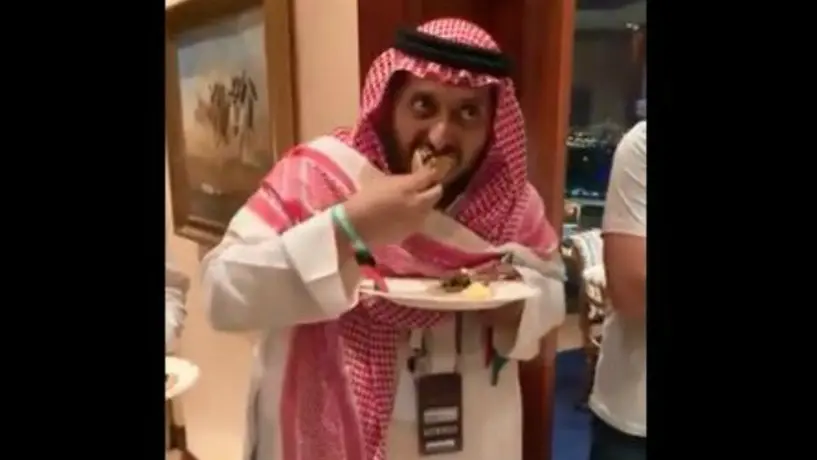 Principe de Arabia Saudita comió tacos de barbacoa previo a pelea de Andy Ruiz