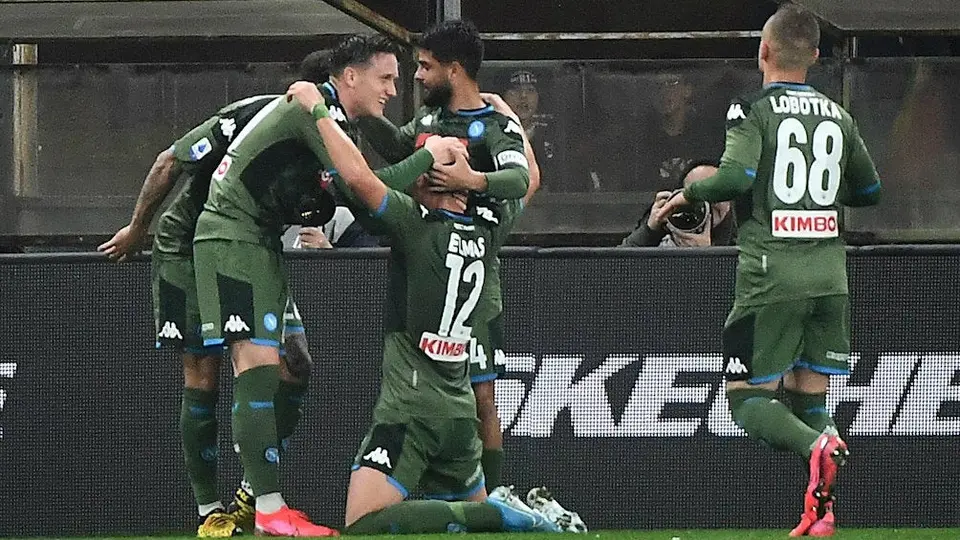 Napoli sin Chucky Lozano venció a la Sampdoria en el Luigi Ferraris