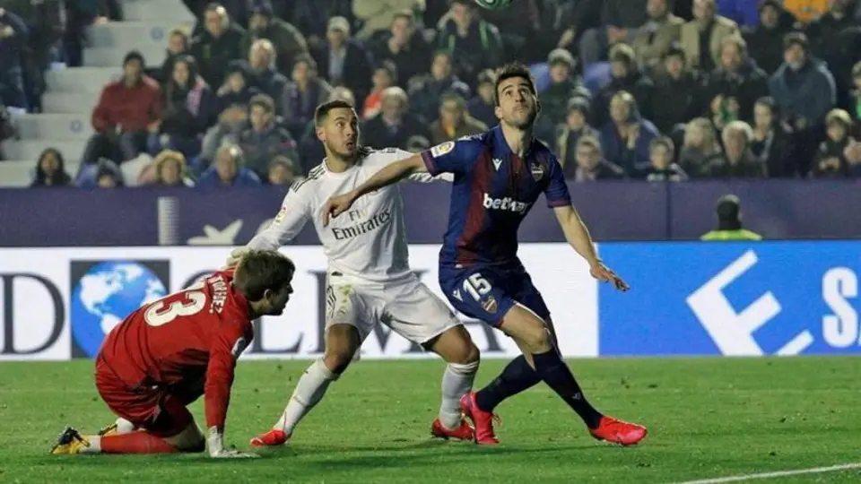 Hazard se lesionó en derrota del Real Madrid ante Levante