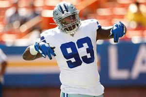 Liniero de Cowboys, detenido por posesión de marihuana y un arma ilegal