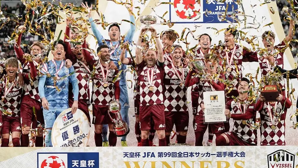 Vissel Kobe conquistó su primer título en la despedida de David Villa