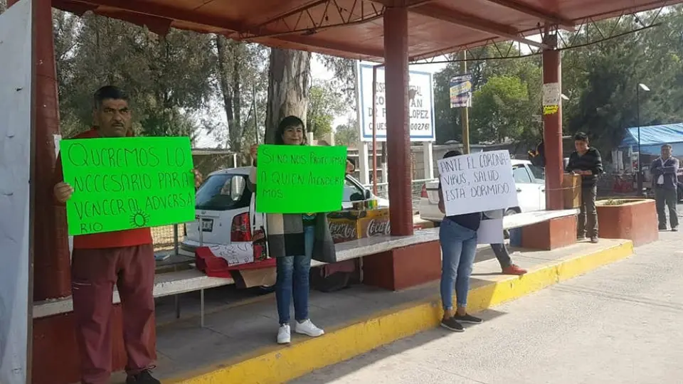 Enfermeras y médicos en Edomex protestaron ante falta de insumos contra coronavirus