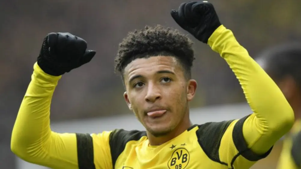 Jadon Sancho, en festejo con el Borussia Dortmund | AP