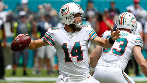 Ryan Fitzpatrick volverá a ser titular con los Miami Dolphins