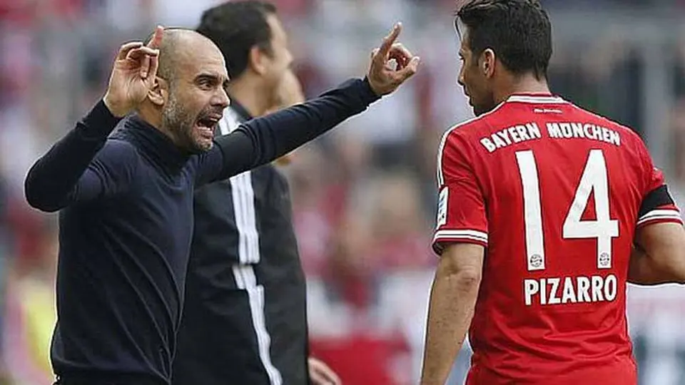 Claudio Pizarro: 'Guardiola, el mejor entrenador que he tenido en mi carrera'