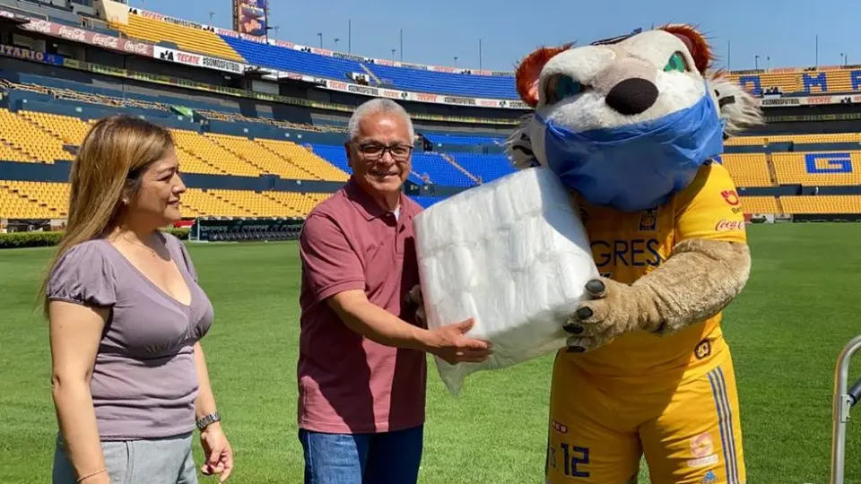 Tigres donó 18 mil cubrebocas por coronavirus