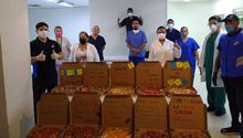 Personal del IMSS Saltillo recibió pizza gratis por combatir el COVID-19