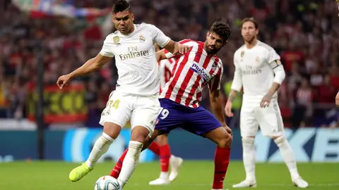Atlético de Madrid y Real Madrid igualaron en un derbi con pocas emociones