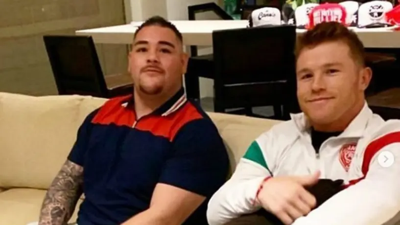 Canelo Álvarez visitó a Andy Ruiz previo a combate frente a Anthony Joshua
