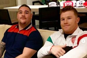 Canelo Álvarez visitó a Andy Ruiz previo a combate frente a Anthony Joshua