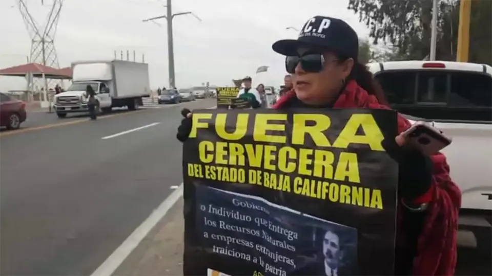 Protesta causa molestias en Baja California