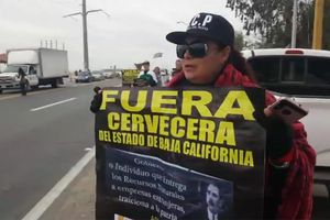Protesta causa molestias en Baja California