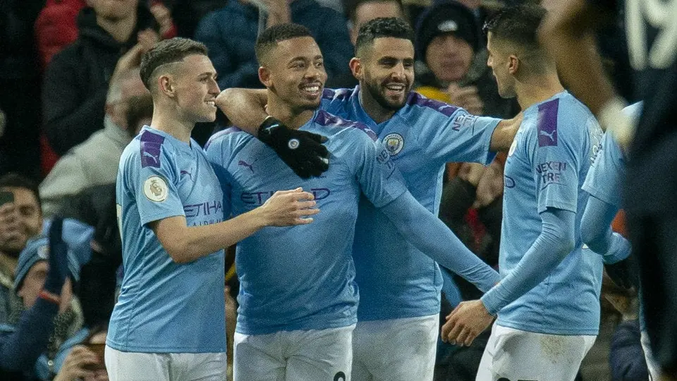 Gabriel Jesús comandó victoria del Manchester City ante Everton