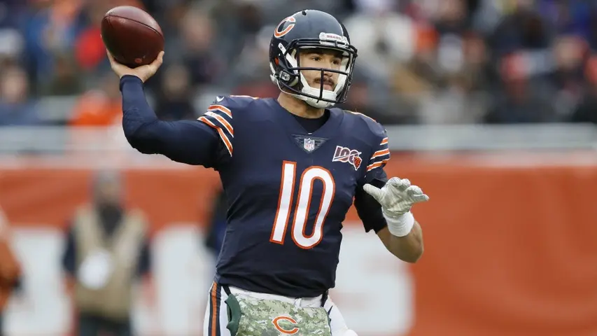 Trubisky durante un partido de los Bears | AP