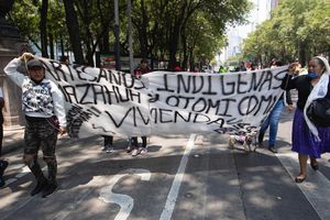 Artesanos indígenas se manifestaron por falta de apoyo ante coronavirus