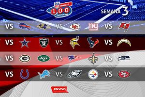 NFL en vivo y en directo Semana 3 domingo