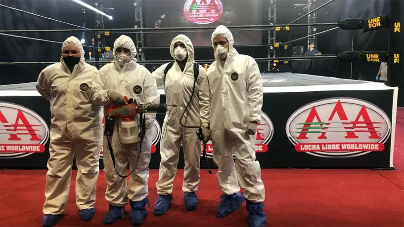 Triple A, con medidas estrictas de higiene para Lucha Fighter AAA Live