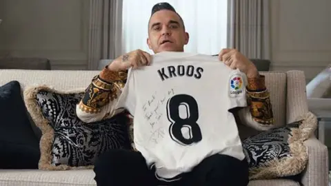 Robbie Williams: 'El Real Madrid me hace sentir como si tuviera un pene pequeño'
