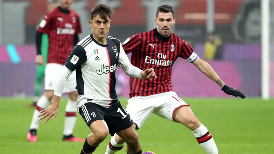 Juventus salvó empate ante Milan en Semifinales de la Copa Italia