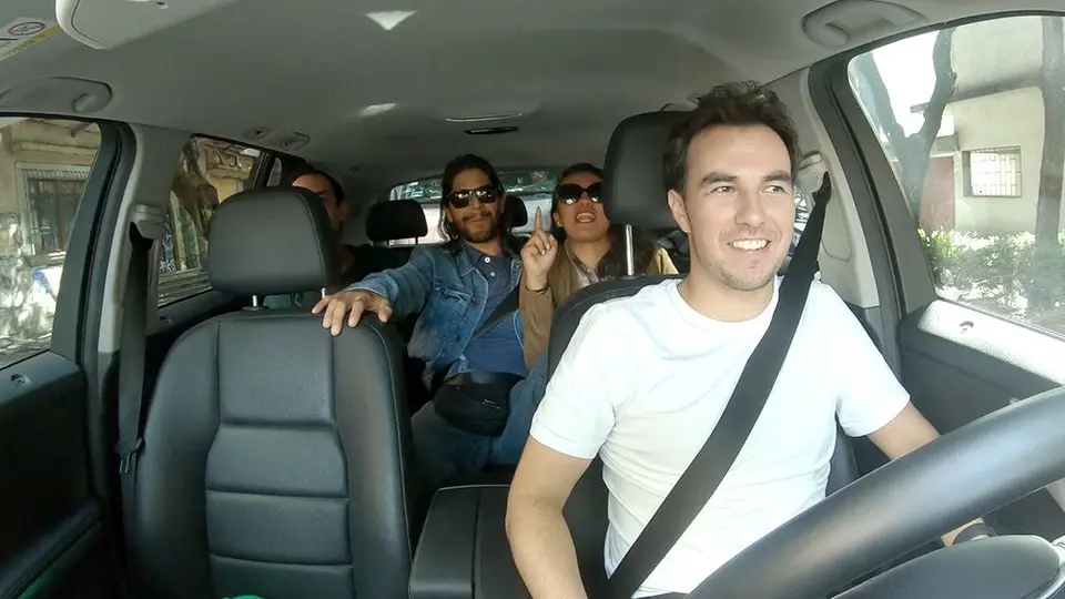Checo Pérez, el conductor estrella en la app Uber