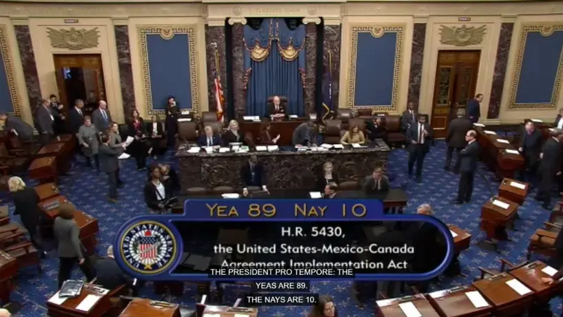 Senado de Estados Unidos aprobó el T-MEC