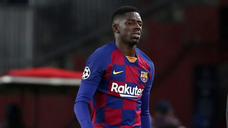 Dembélé será baja del Barcelona por casi tres meses