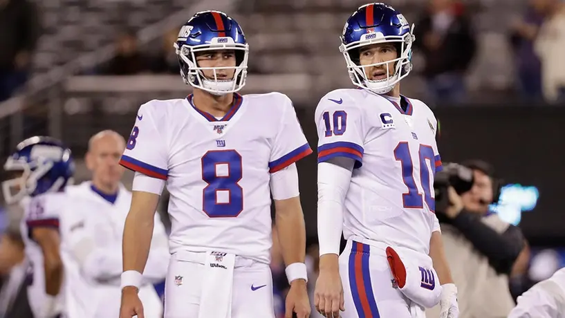 Coach de Giants garantizó titularidad de Daniel Jones sobre Eli Manning
