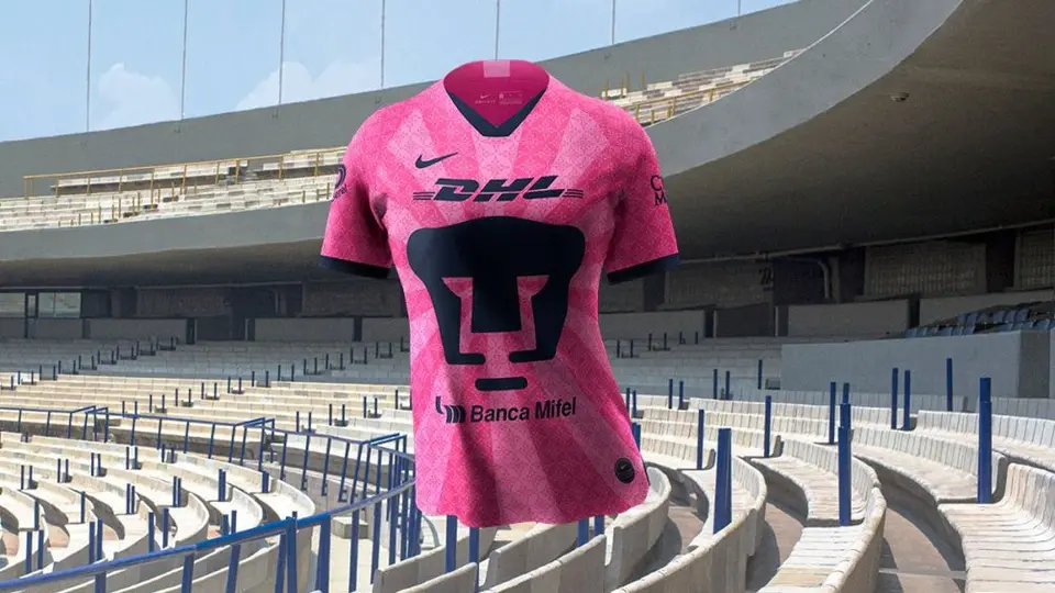 Pumas presentó playera rosa por mes de prevención del cáncer de mama